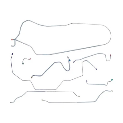 1968 Conv Chevrolet Chevelle Malibu conjunto de linha de freio kit tubos de disco masculinos aço inoxidável - Imagem 1 de 4