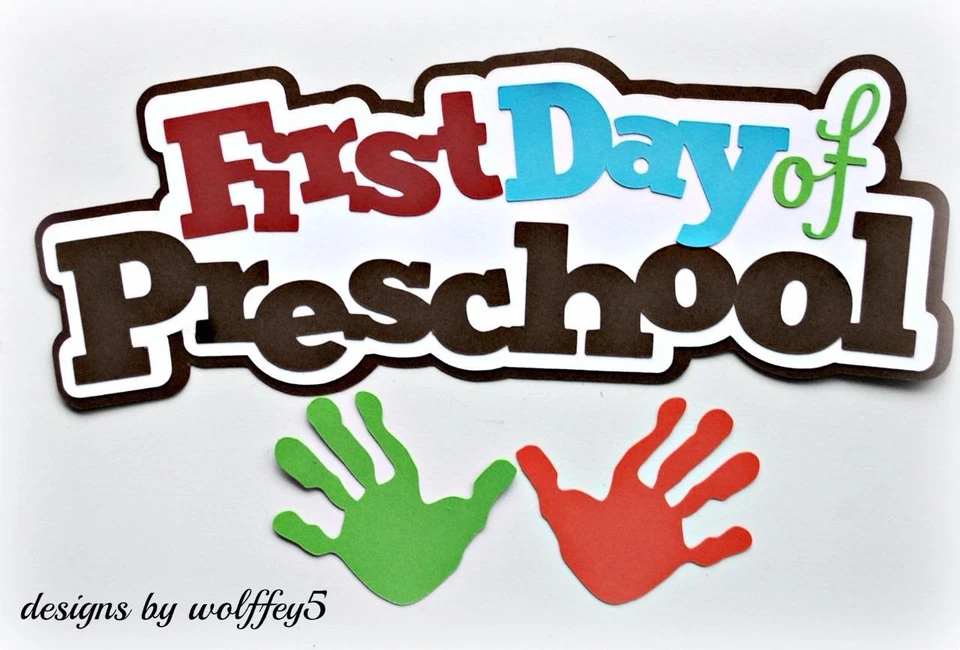 CRAFTECAFE ESCUELA NIÑO TÍTULO prehecho papel piezas álbum de recortes troquelado pieza WOLFFEY Foto 1 de 1