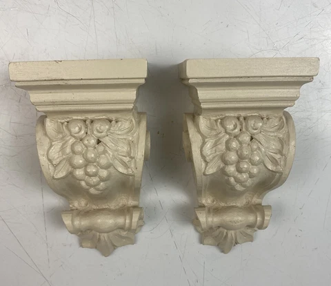 Impressive Matched Pair of Carved Victorian Wooden Architectural Corbels Cover