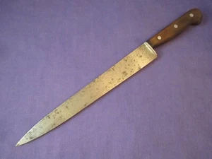 Sabatier (?) Steifes 10 Zoll Kohlenstoffstahl Schneidemesser - Bild 1 von 10
