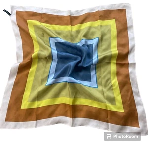 Ann Taylor Mujer 100% Seda Bufanda Cuadrada 25” Cuello Cabeza Multifuncional - Imagen 1 de 7