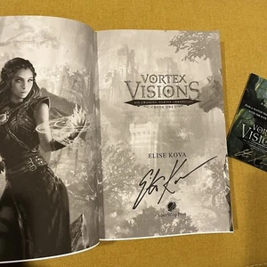 Air Awakens Vortex Visions Chronicles SIGNED Book & SIGNED Postcard Elise Kova - Picture 1 of 8