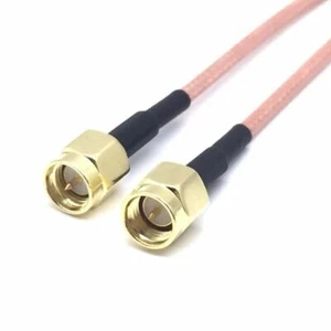 SMA Male To SMA Male Jumper Pigtail Fly Lead Extension Cable RG316 10cm to 3M UK - Afbeelding 1 van 7
