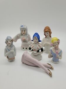 Vintage Ceramic Doll Parts Japan USA lot Craft Doll Making Porcelain China As is