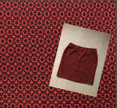 Falda Le Suit Separada Talla 22W🌟Elegancia Clásica Roja Lápiz Recto Foto 1 de 4