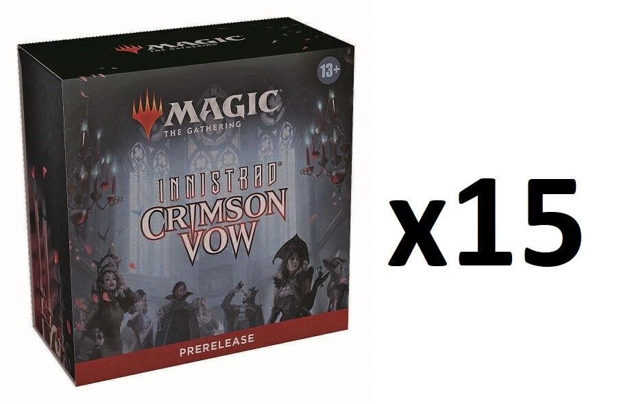 MTG Magic Innistrad: Crimson Vow Prerelease Kit Pack CASE (15 Packs) SEALED!^ - Image 1 of 1