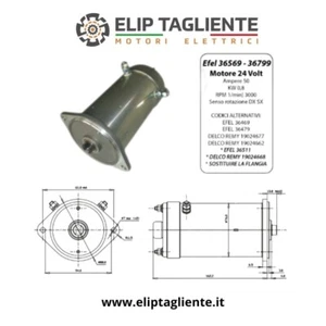 EFEL 36799 36569 24V 0,8KW MOTORE ELETTRICO DELCO 19024677 BESENZONI 6HI991113 - Foto 1 di 1