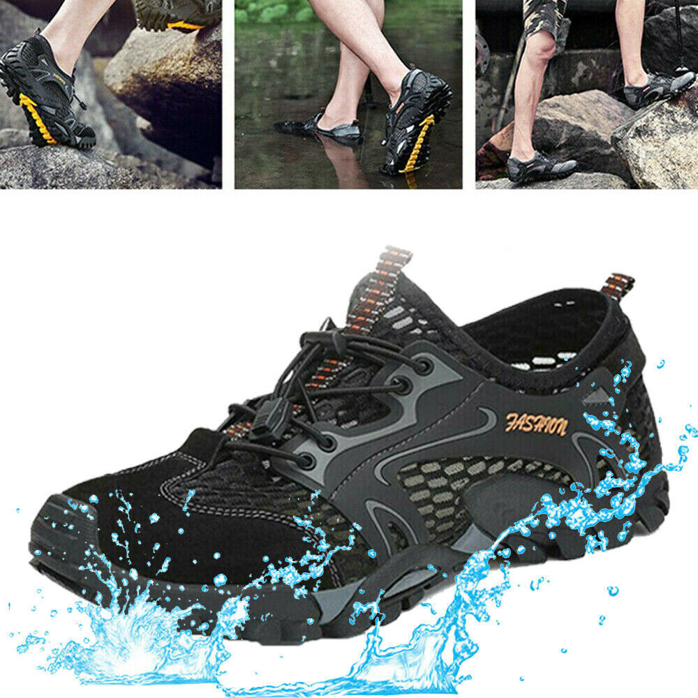 Water Shoes THICK-SOLE Quick Drying Swim Beach Aqua Shoe for Water Sport Hiking