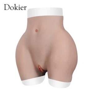 Realistic Silicone Fake Vagina Panty Hip Buttock Shaping Pants For Crossdresser - Picture 1 of 12