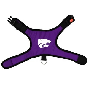 KANSAS STATE WILDCATS PERRO GATO CHALECO ARNÉS PREMIUM ACOLCHADO con CERRADURA DE SEGURIDAD - Imagen 1 de 1