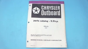 Catálogo de piezas Chrysler 1982 9,9 hp - modelos 92H3K/92B3K - OB3842 - Imagen 1 de 4