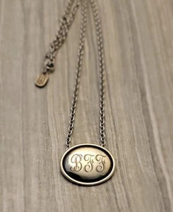 James Avery Sterling Silver "BFF" Monogram Necklace 18" - Picture 1 of 8