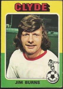 TOPPS 1975 SCOTTISH FOOTBALLERS- #003-CLYDE-JIM BURNS - Picture 1 of 2