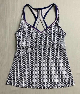 Camiseta de baño Tankini Jag para mujer talla 32DD azul blanco sujetador incorporado con aros Foto 1 de 4