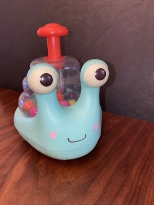 My B Toys Battat Light Up Snail Ball Popper Baby Developmental Toy - Image 1 of 4