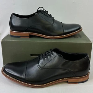 Floyd Lotte Black Men’s Oxford Dress Shoes Sz 9.5 - Picture 1 of 9