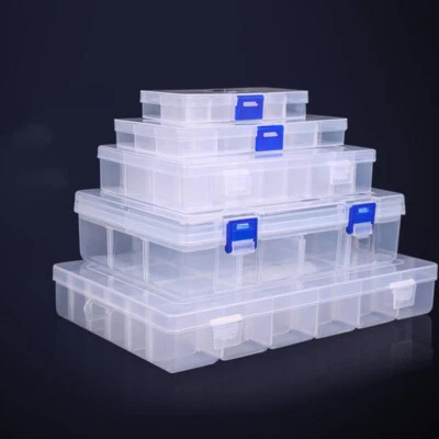 10/15/24/36 Storage Box Hard Plastic Adjustable Compartment Slot Craft Organizer - Image 1 of 4