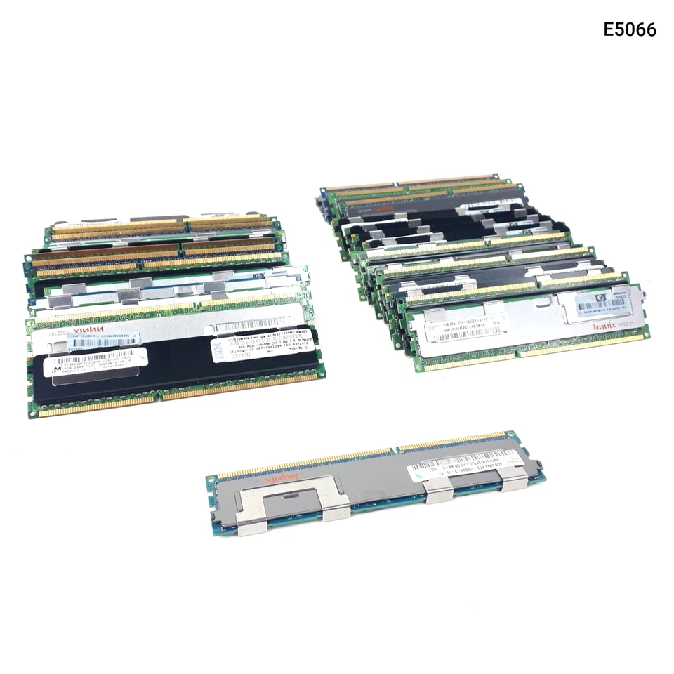 Mixed 4GB 2RX4 PC3-10600R DDR3 HP Hynix Server RAMs Lot of 31 E5066 - Image 1 of 4