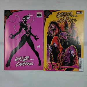 Gwenom vs Carnage #1 David Nakayama Variant & #2 Ratio Variant Both (((NM+/-))) - Picture 1 of 6