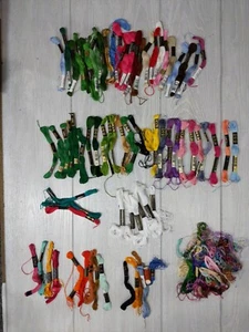 Lot Vintage Colors 70 Plus Skeins DMC J&P Coats Star Clarks Embroidery Floss - Picture 1 of 7