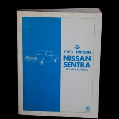 1983 Datsun Nissan Sentra Service Shop manual de reparo modelo série B11 - Imagem 1 de 4