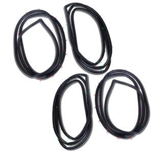 For Toyota Land Cruiser Fj60 Bj60 Hj60 Fj62 Door Rubber Seal Weatherstrip 4pc - Picture 1 of 7
