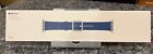 New Sealed Authentic Apple Watch Band 42Mm Sapphire Blue Leather Classic Buckle