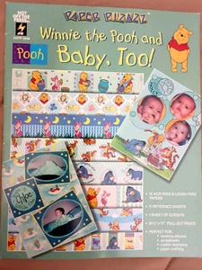 Paper Pizazz WINNIE THE POOH AND BABY TOO 12 Acid Lignan Free Papers Crafting - Picture 1 of 9