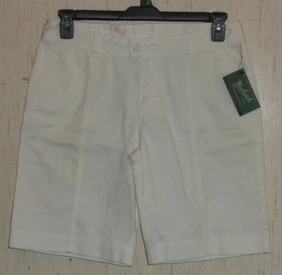NWT WOMENS $50 WOOLRICH "Reflex Stretch" WHITE SHORTS   SIZE 10 - Image 1 of 3