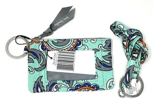 Nuevo con etiqueta Vera Bradley estuche de identificación con cremallera y cordón JUEGO billetera moneda llavero insignia de identificación - Imagen 1 de 19