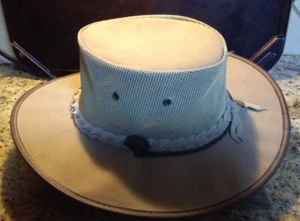 Barmah Canvas Hat #1057 Mesh Ventilated Sun Protection Mens Large - Picture 1 of 4