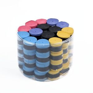 60 Pcs Racquet Grip Tape Stretch Band Tennis Squash Badminton Absorb Sweat PU