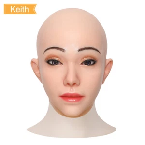 Realistic Silicone Female Headwear Halloween For Crossdresser Movie Props - Bild 1 von 16