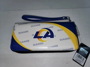 Los Angeles Rams NFL Curve Zip Organizer Ladies Wallet - Picture 1 of 3