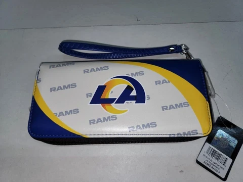 Los Angeles Rams NFL Curve Zip Organizer Ladies Wallet Cover