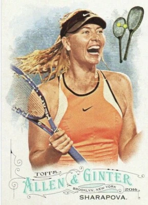 MARIA SHARAPOVA 2016 TOPPS ALLEN & GINTER CARD #212 TENNIS LOT-7 - Image 1 of 2