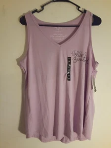 Women's Tank Top Medium/Large (10) "Hello Beautiful" Shirt Torrid Tank Size 00 - Picture 1 of 11
