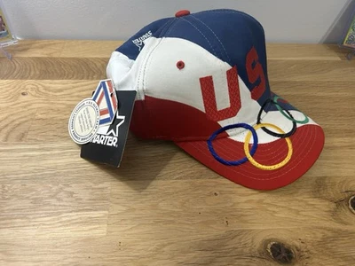 Nueva gorra de colección de los Juegos Olímpicos de Estados Unidos 1996 logotipo grande Starter Snapback - Nueva con etiquetas Foto 1 de 4