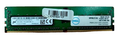 Dell 16GB 2Rx8 DDR4 PC4-2400T ECC RDIMM  Memory Micron MTA18ASF2G72PDZ-2G3B1 - Image 1 of 2