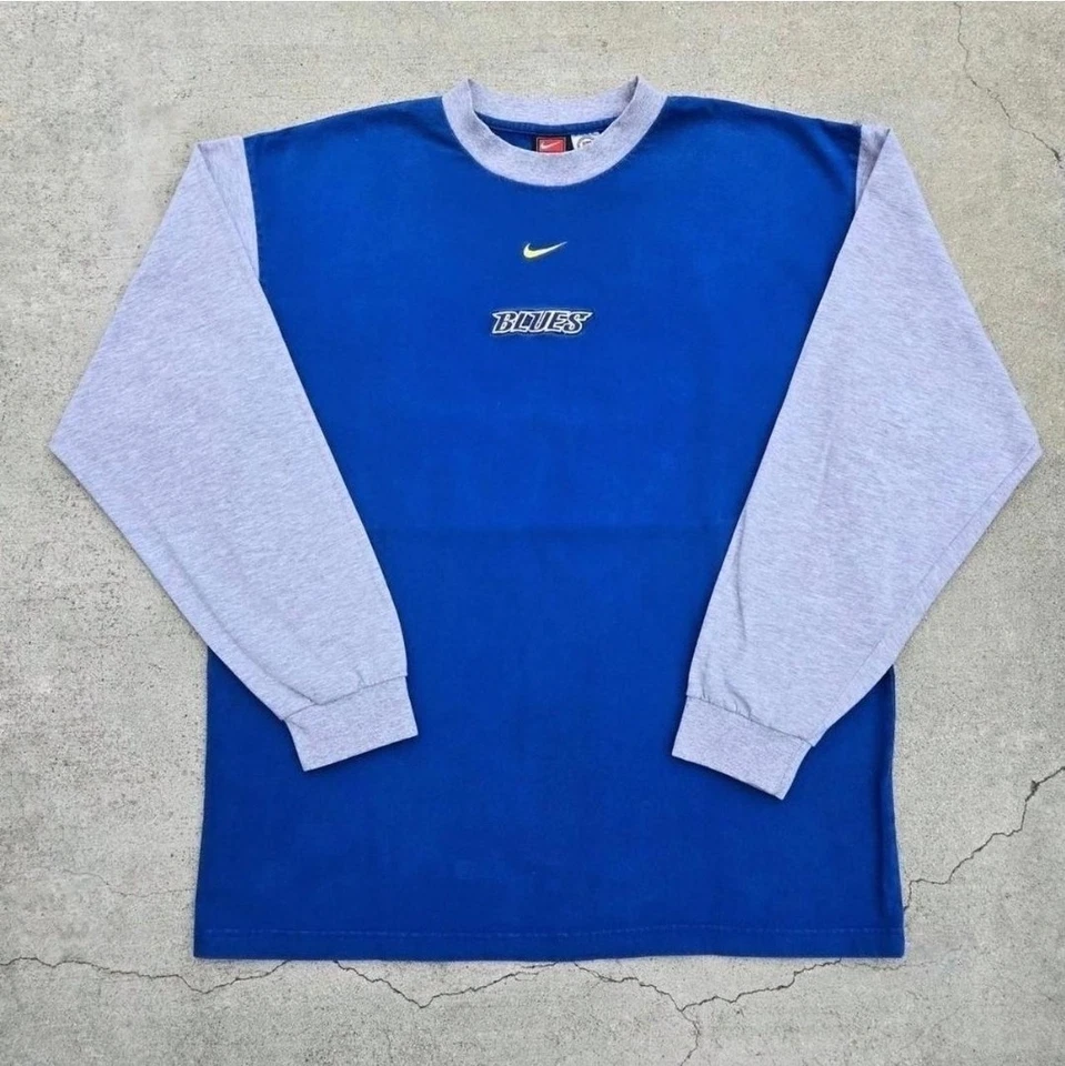 St louis blues Mens Size L VTG Nike Print Embroidered t shirt - Image 1 of 4