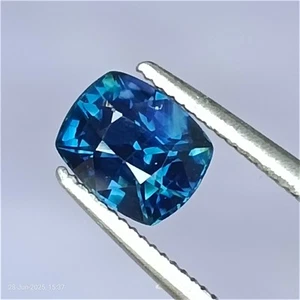 0.95CT Natural Blue Sapphire Parti Teal Sapphire Loose Gemstone for Ring - Picture 1 of 10