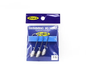 Deps Swimming Jighead 1/8 oz Size 3/0 , 4 piece per pack (0022) - Picture 1 of 6