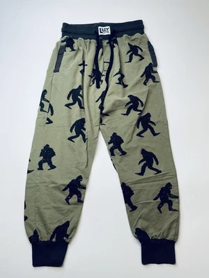 Lazy One Bigfoot Men's Sz M Jogger "I Believe" Pockets Cotton Soft Pajama Pants - Image 1 of 4