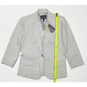 J.Crew Parke Blazer Super 120s Wool 3/4 Sleeve Light Gray New With Tags - Picture 1 of 5