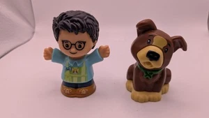Fisher price little people pet treat time puppy & boy figure - Picture 1 of 5