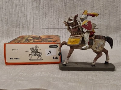 Caballero de Composición Elastolin con Espada No. 0822 Soldado de juguete alemán con caja A Foto 1 de 4