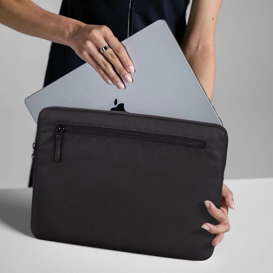 Incase Compact Laptop Black Sleeve with Nylon Cover for MacBook/iPad/Tablet 12" - Image 1 of 4