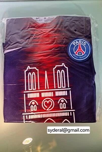 MAILLOT PSG NOTRE DAME ORIGINAL TAILLE L NEUF + FACTURE ET DOCUMUENTS . 1000 Ex. - Foto 1 di 7