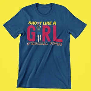 Caitlyn Clark Shoot Like A Girl Indiana Fever WNBA Premium Youth Graphic T-Shirt - Picture 1 of 14