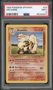 1999 Pokémon ESPAÑOL Unlimited Base Set Arcanino 23/102 PSA 9 COMO NUEVO - Imagen 1 de 2